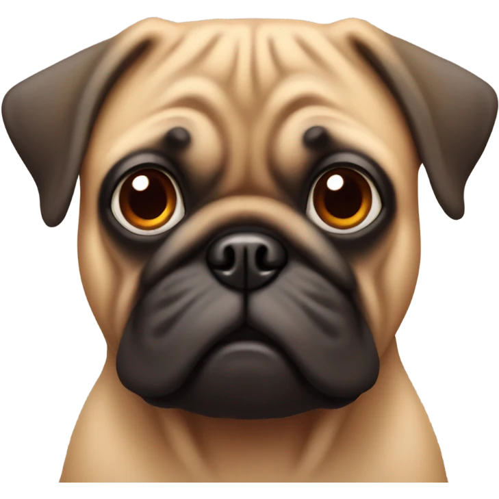 Red pug emoji
