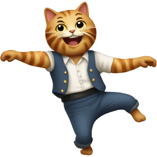 Babanbrot tanzt mit katze emoji