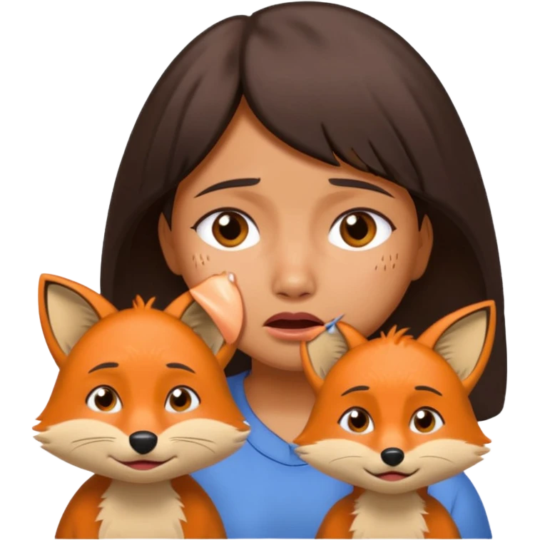 Make Dora and Swiper the fox crying emoji