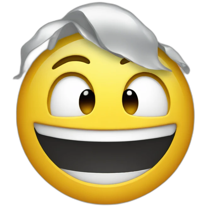 smile through force, tears emoji