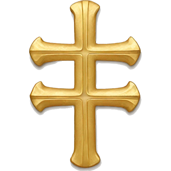 gold danish cross emoji