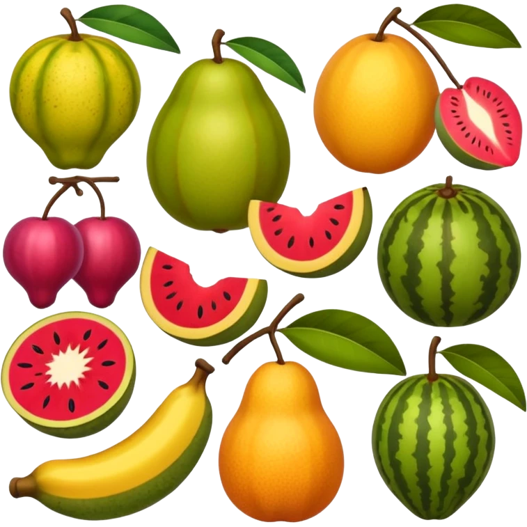 Tropical fruits emoji