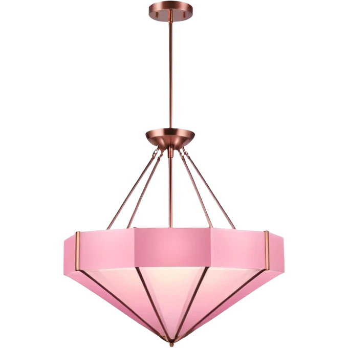 minimalist pink modern chandelier emoji