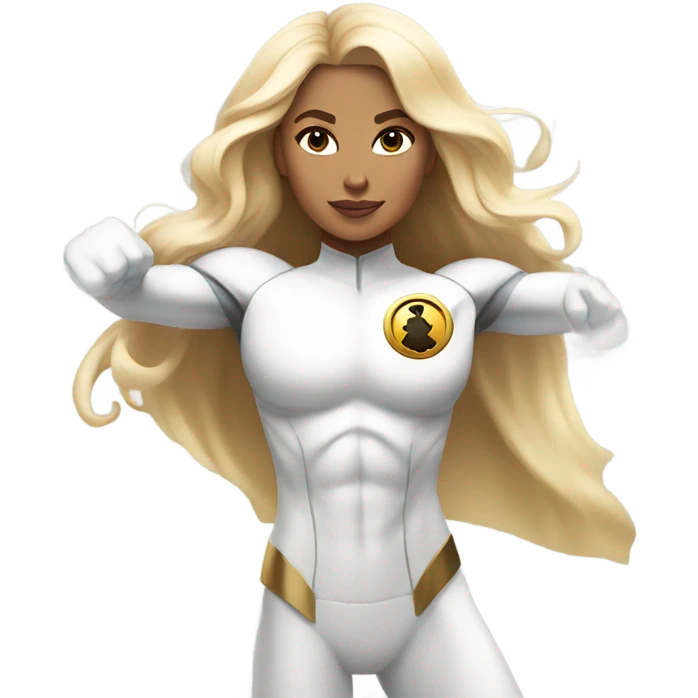 white superwoman emoji