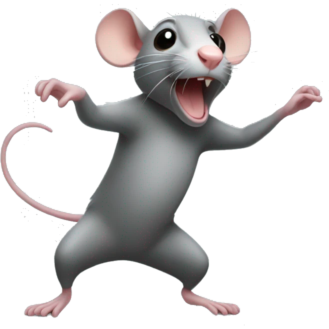 Dancing rat  emoji