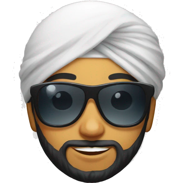sikh boy with sun glasses emoji