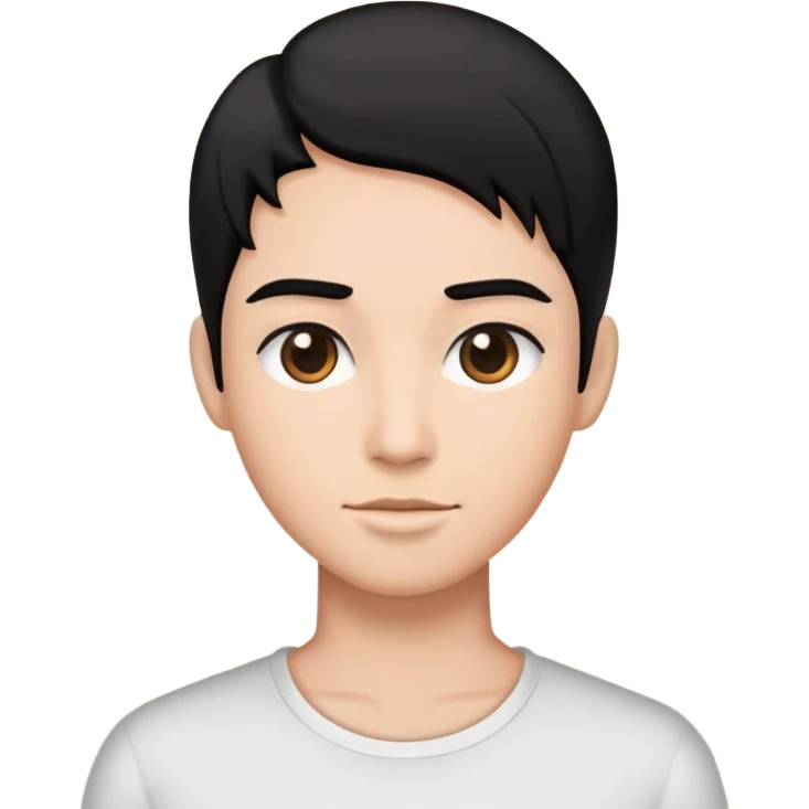Black hair  emoji