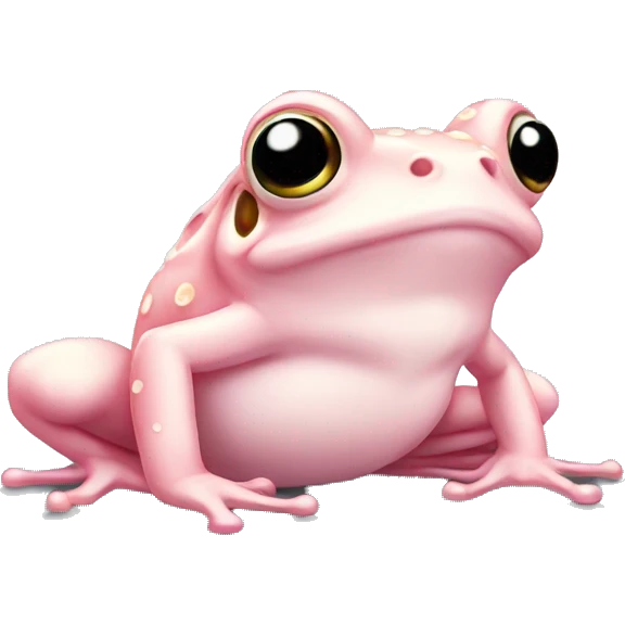 Light pink Fairy frog emoji
