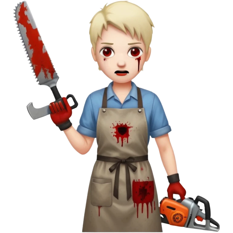 make it look like the movie of The Texas Chain Saw Massacre
 emoji