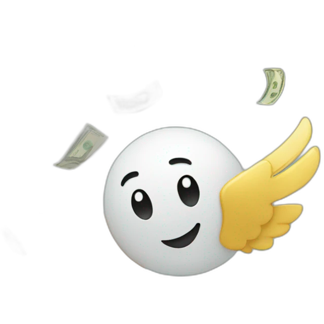 Money flying emoji