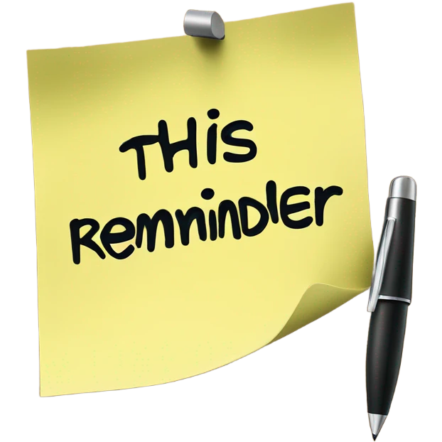 This is a reminder emoji
