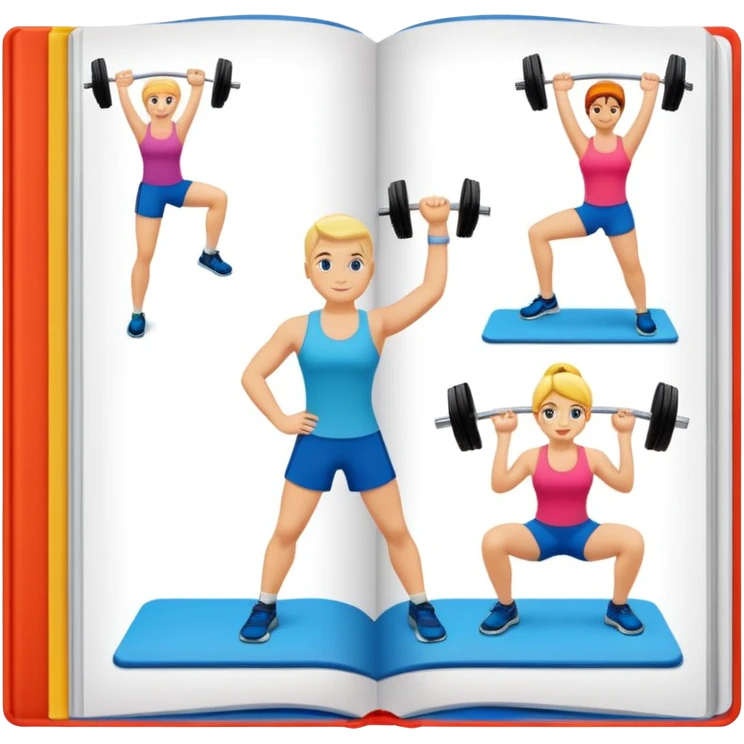 fitness book emoji
