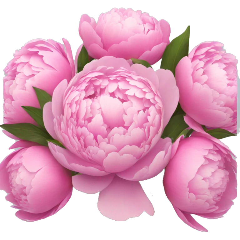 A bouquet of peonies. emoji