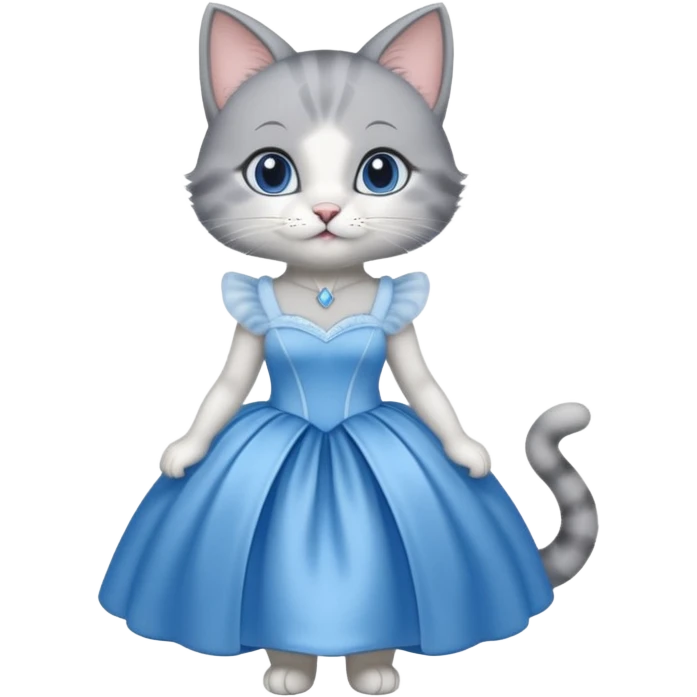 گربه با لباس سیندرلا emoji