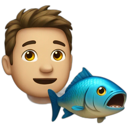 Jonah inside the big fish emoji