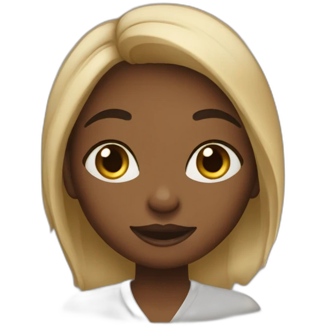 African lady saying the word “BLUURR” emoji