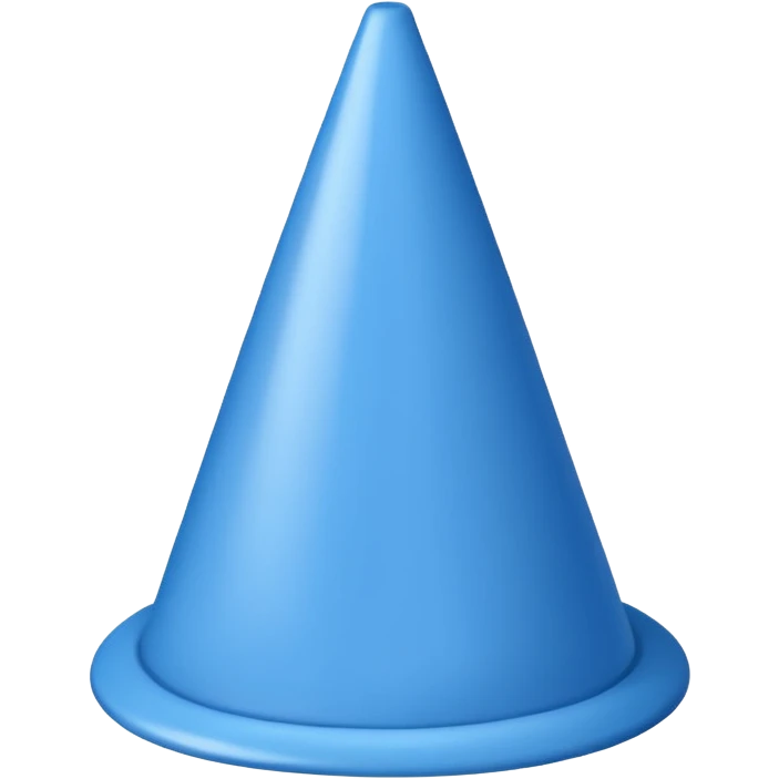 full blue cone emoji