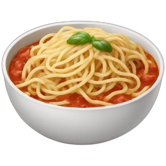 Spaghetti sauce blanche emoji