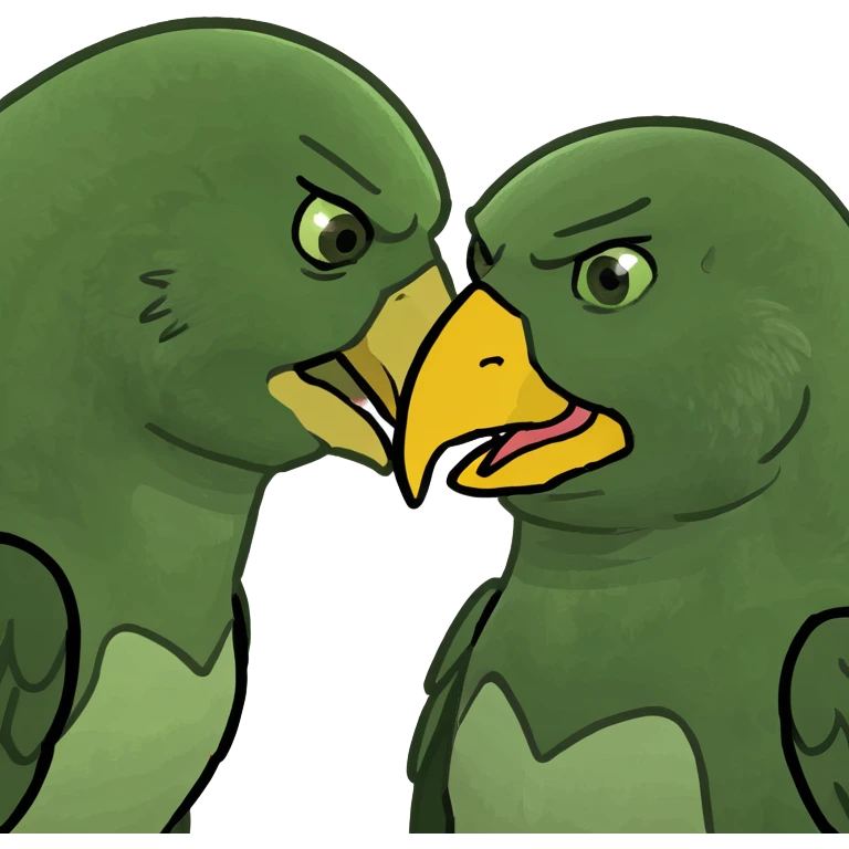 Kissing eagle ass emoji