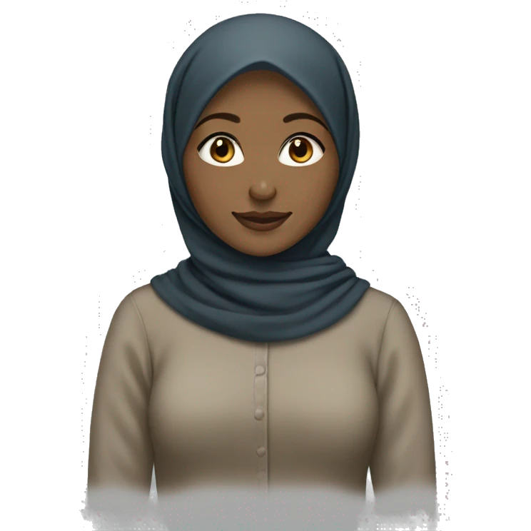 hijabi girl with white skin tone emoji