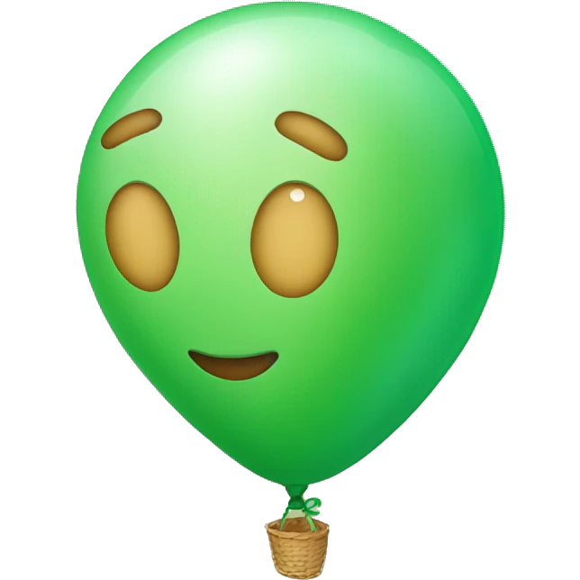 gree balloon that an be copy paste emoji
