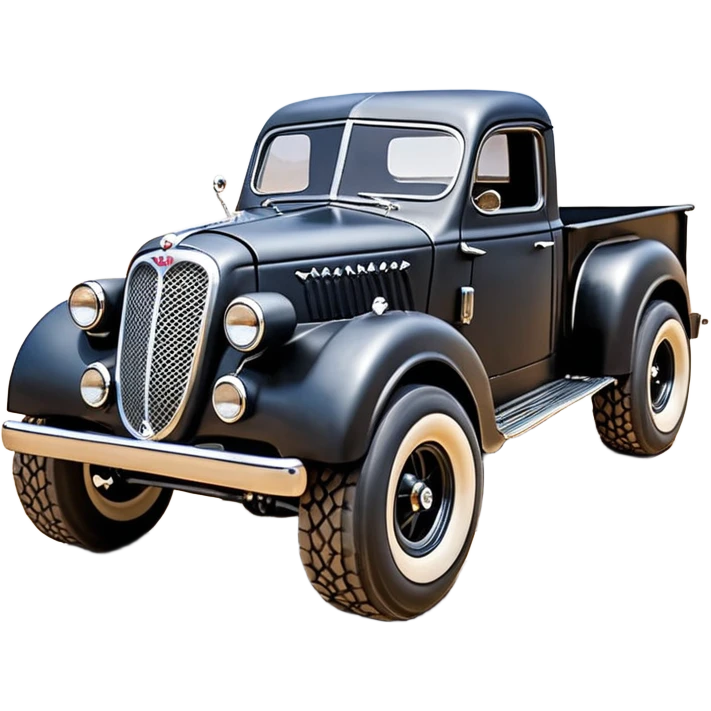 1:10 off-road lcg smoking Arrma Traxxas Basher Wednesday Adam’s 1954 blackened tarnished hotrod streamlined anime jaguar extended cab rc pickup (ridiculously extra wide low-profile pin tires chrome wheels without fenders) emoji