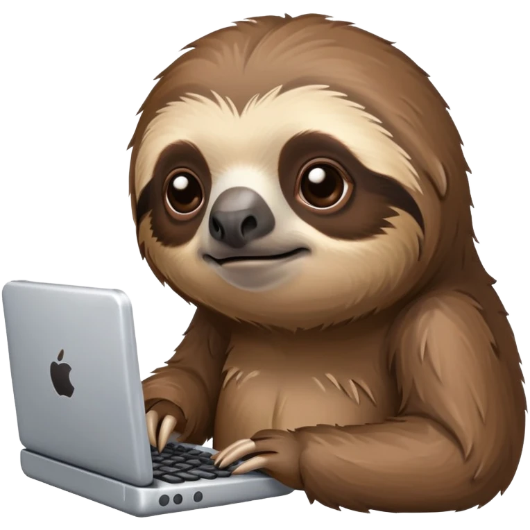 coding sloth emoji