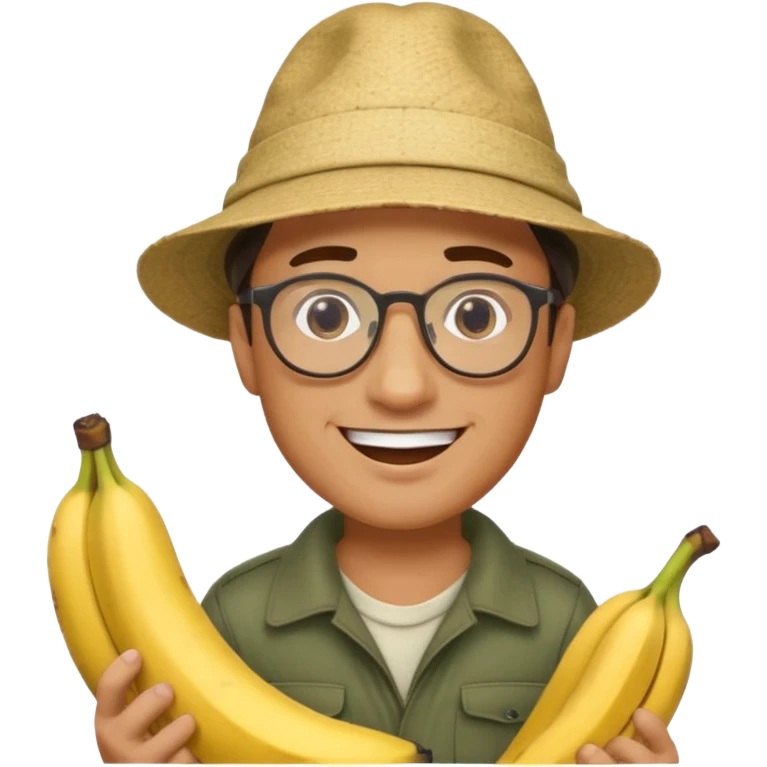 Male accountant loves fishing bananas movies and comics and is Italian emoji