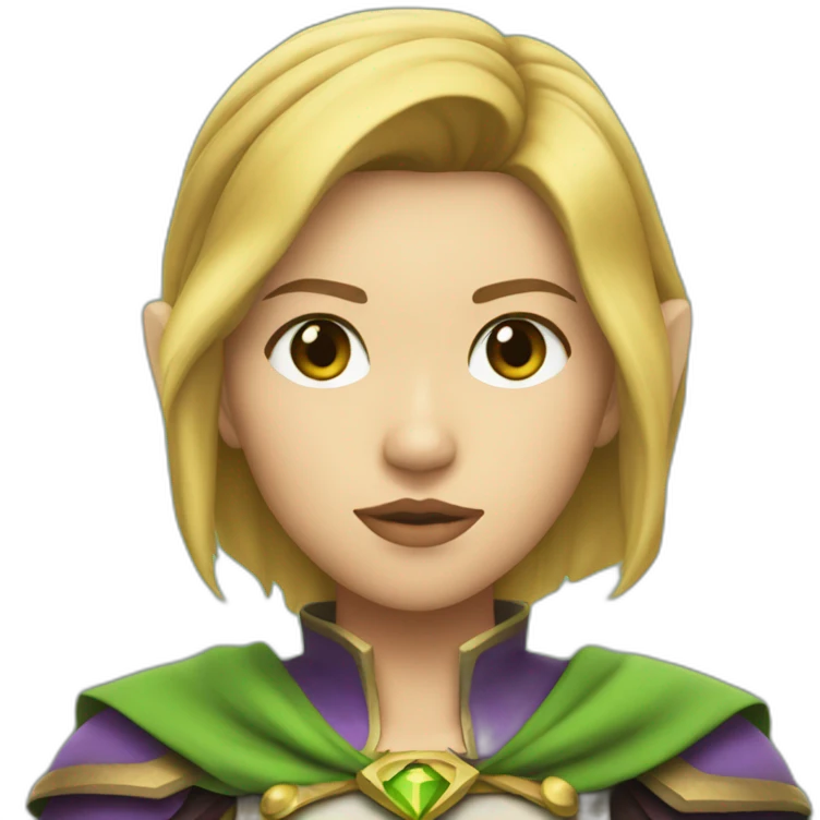 Scarlett johansson dressed like zelda emoji