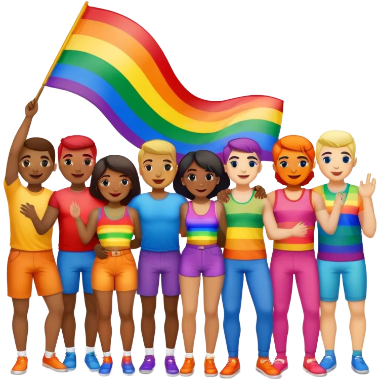 Gay pride emoji