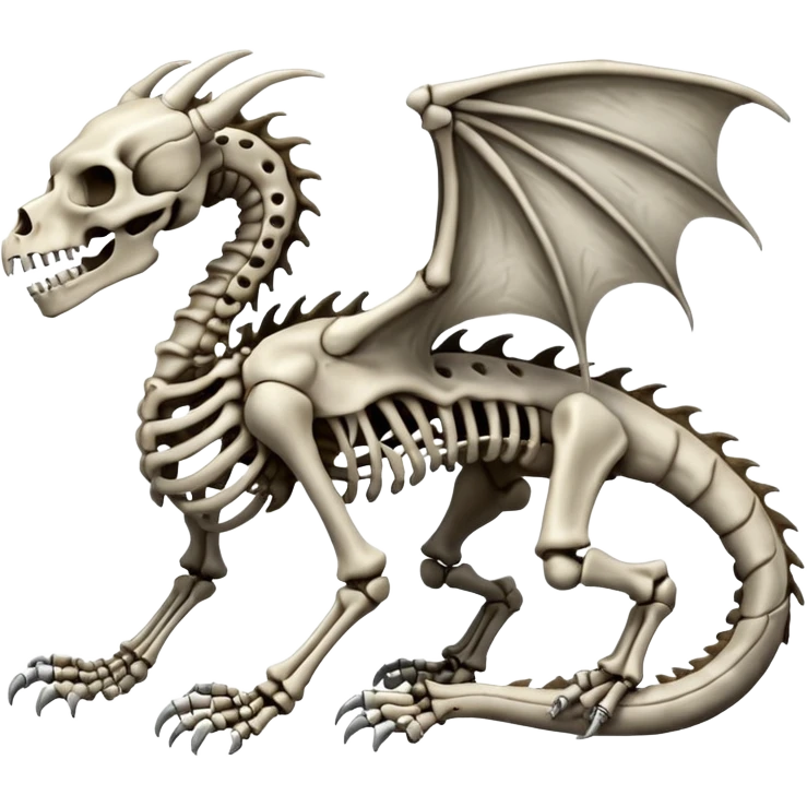 Boneknapper-Skeleton-Skull-dragon (full body) emoji