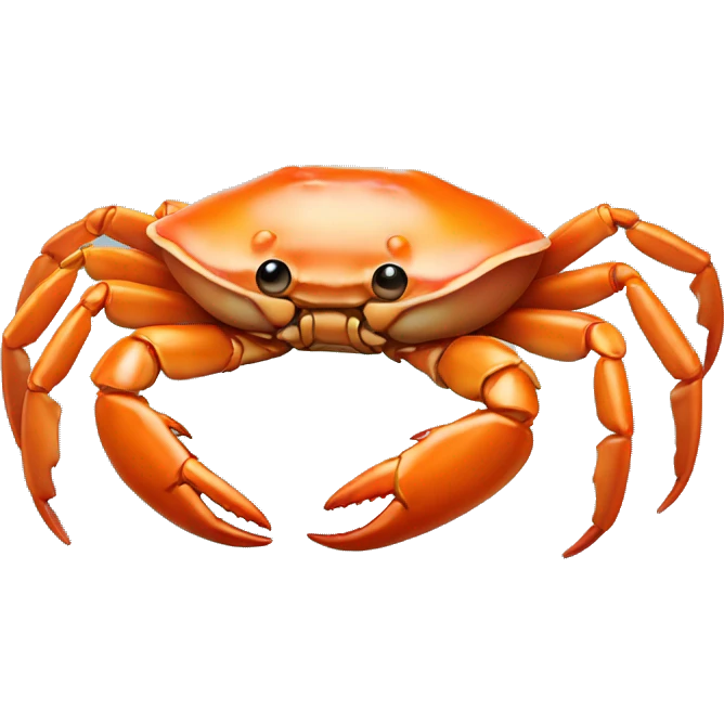 Pastel orange Crab emoji