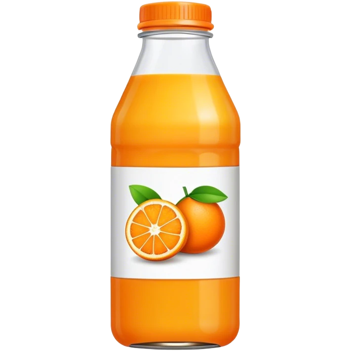 Orange juice bottle  emoji