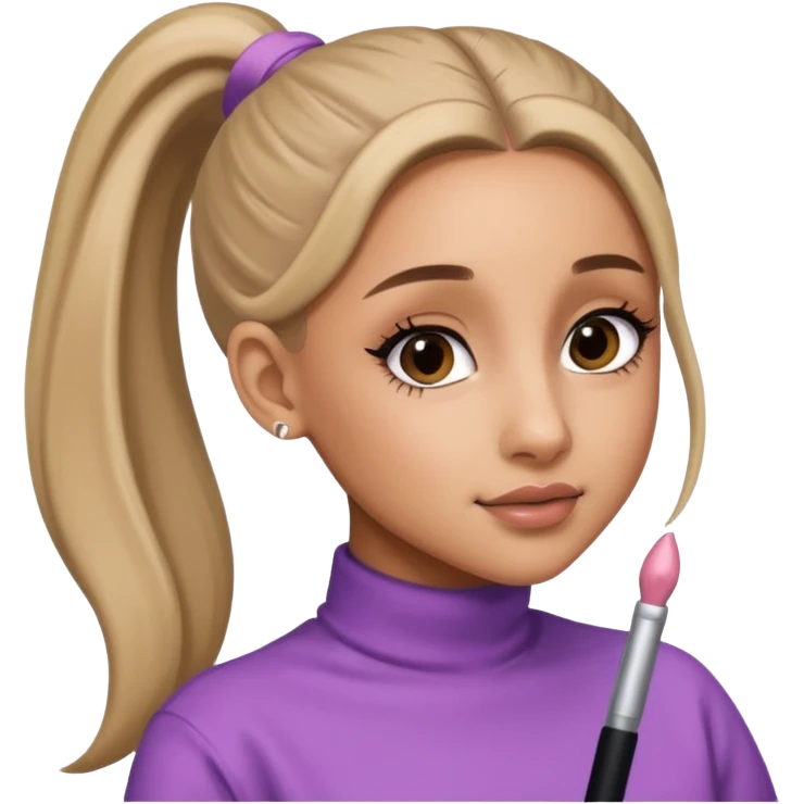 ariana grande ponytail 2025 emoji