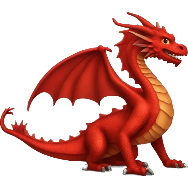 a red dragon emoji