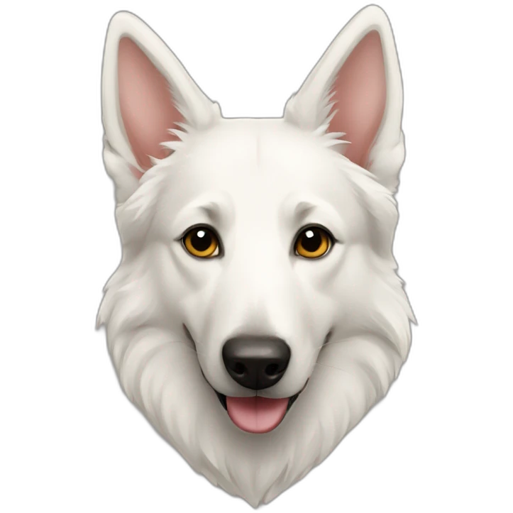 White shepherd heart emoji