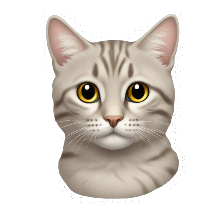 Кот с милыми глазами пьет чай  emoji
