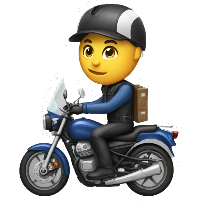 shipping with a motobike emoji
