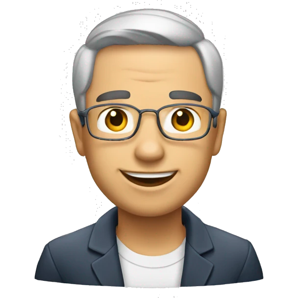 Menino moreno com fone de ouvidos emoji