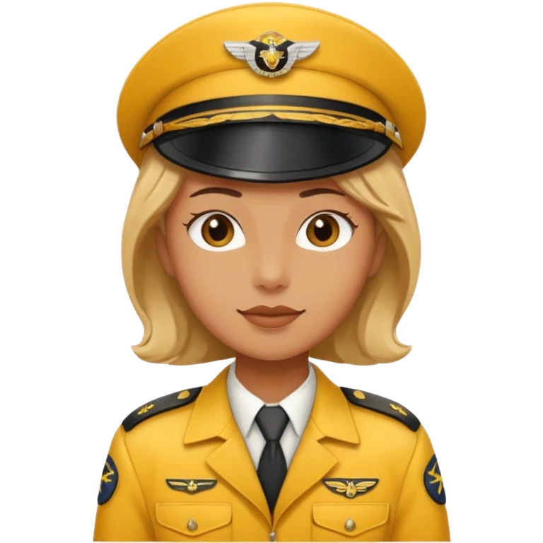 Yellow vintage pilot emoji