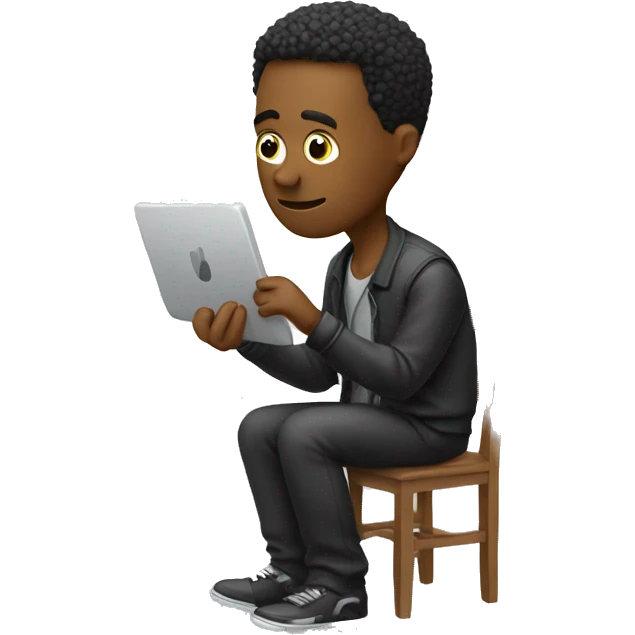 Musician checking his email emoji