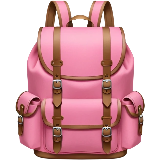 big pink explorer backpack emoji