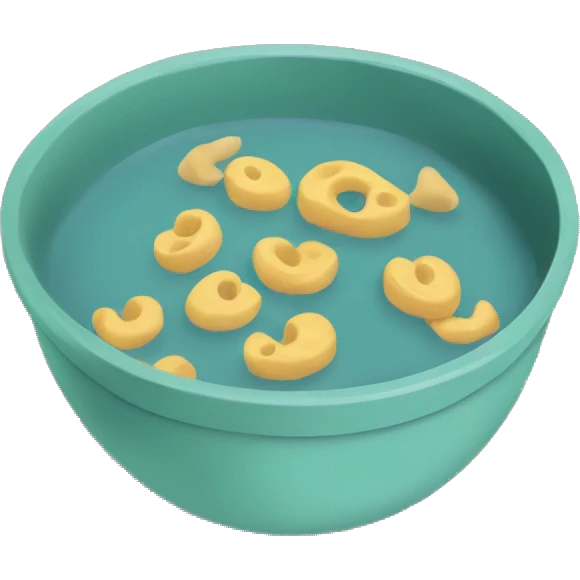 bowl mac and cheese food flat colors  emoji