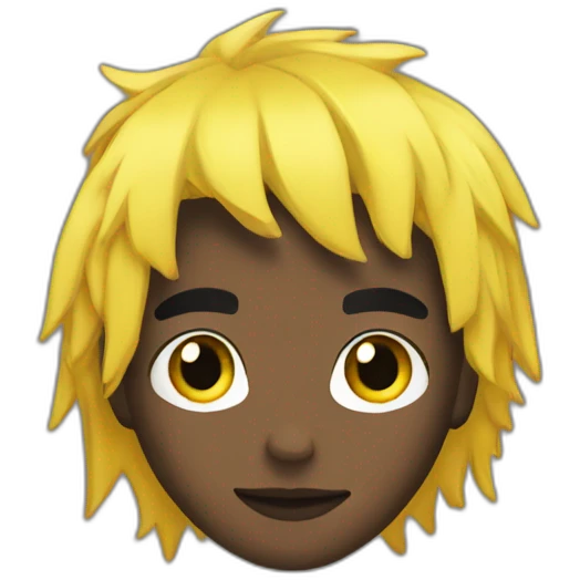 Xxxtentacion with yellow and black hair emoji