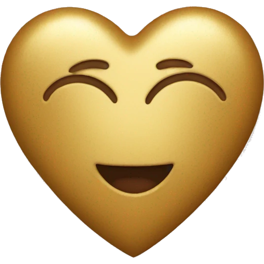 Golden heart emoji