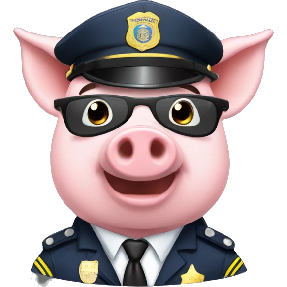 pig police officer emoji