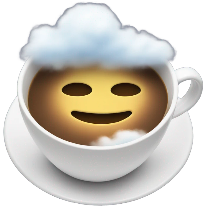 clouds in coffee  emoji