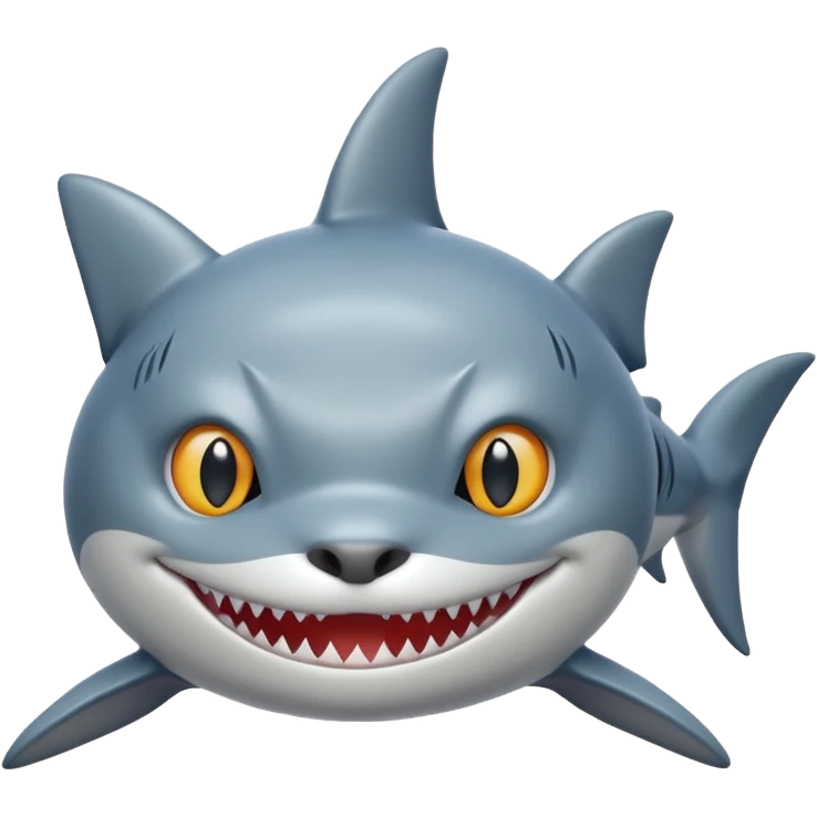 shark body with a cat face emoji