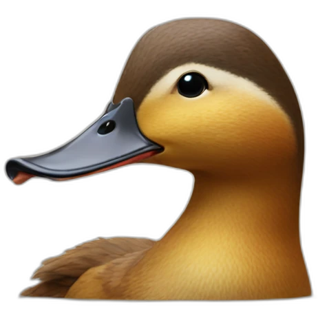 duck having a squirrel head emoji