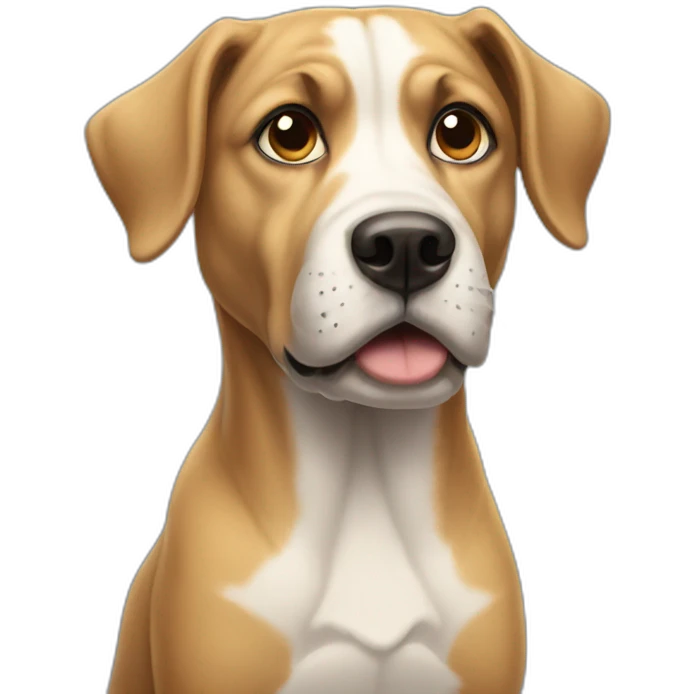 skeptical dog emoji